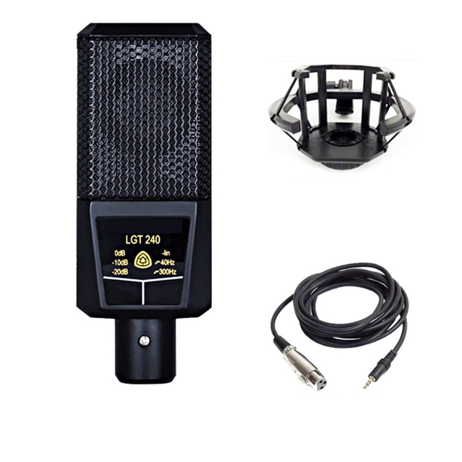 Amazon.co.jp: 放送用マイク LGT240 マイク大型ダイヤフラム マイク